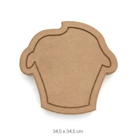 L283 Cupcake Supla Boyanabilir Obje Ahşap Boyanabilir Obje